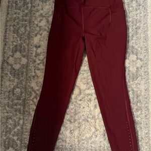 lululemon athletica Burgundy Leggings w/ pockets